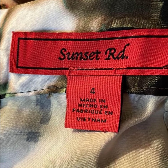 NEW Sunset Road Size 4 Women’s Belted Skirt Unlined - Picture 4 of 5